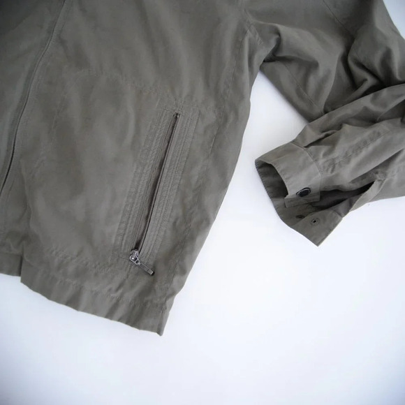 Vintage London Fog Olive  Green Zip Up Windbreaker Jacket S - Picture 6 of 13